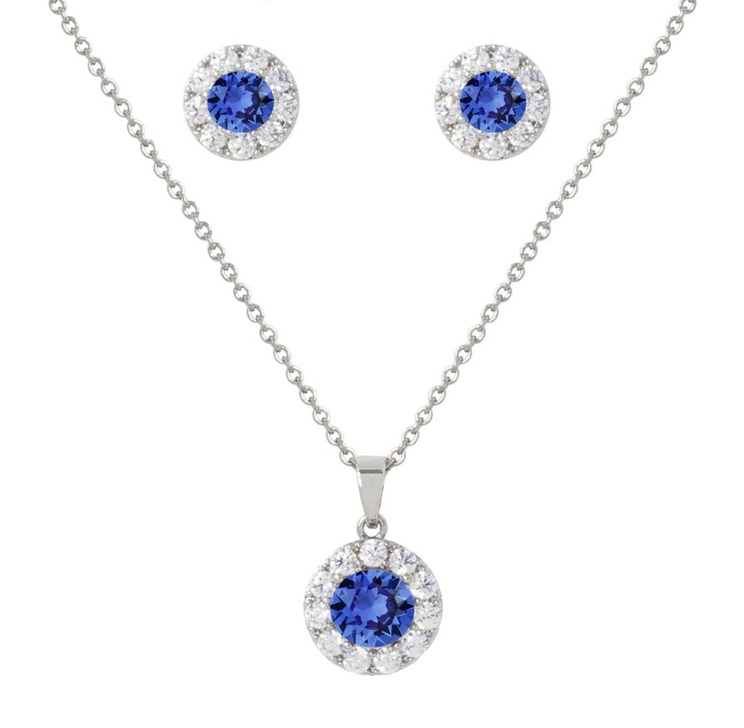Jewellery Set - Sapphire Crystal